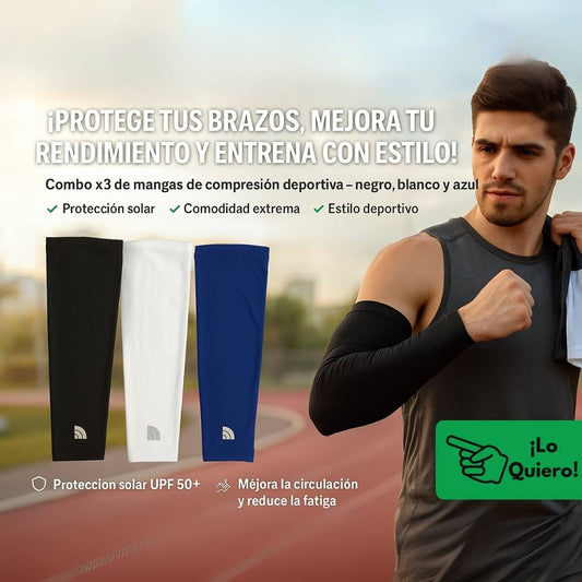 Combo Mangas de Compresion 3 x 1