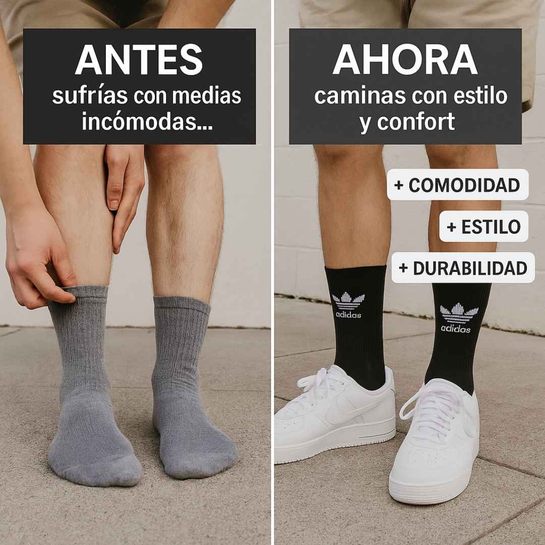 Medias Adidas en combo 3x1