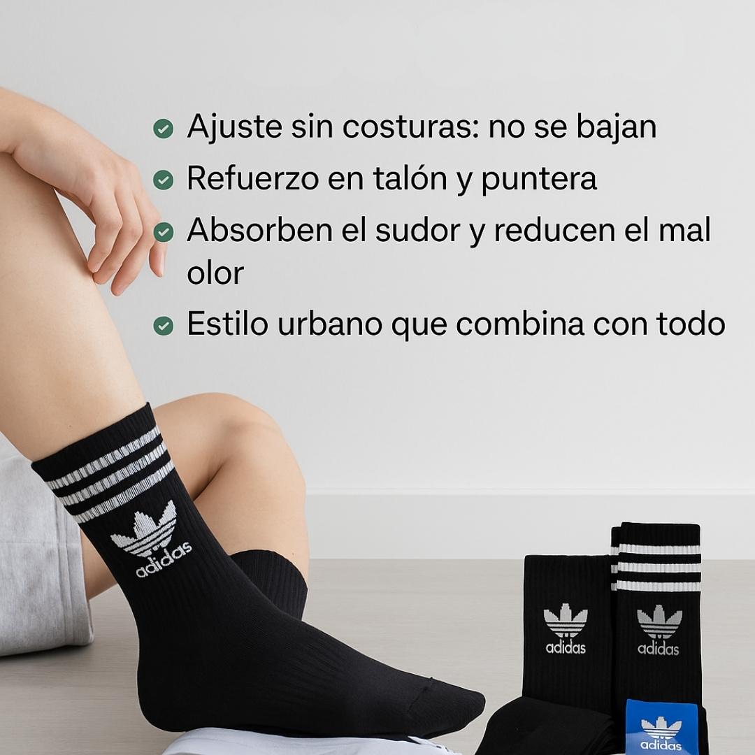 Medias Adidas en combo 3x1