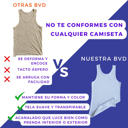 BVD Premium Acanalado combo 3 x 1