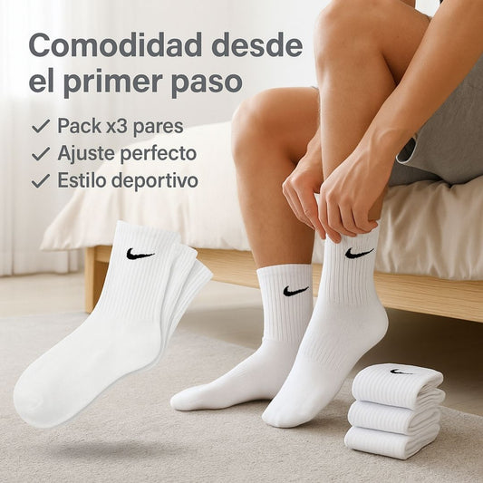 Medias Nike en combo 3x1